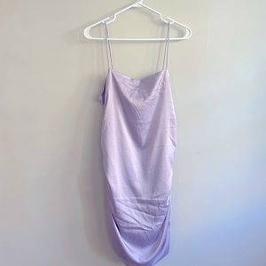 Silk purple dress